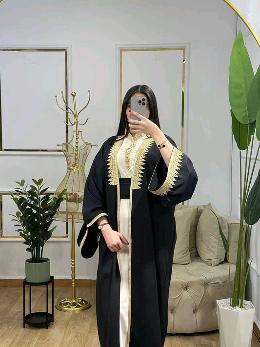 👑🎀عباءة العيد ذات القطعتين🎀👑